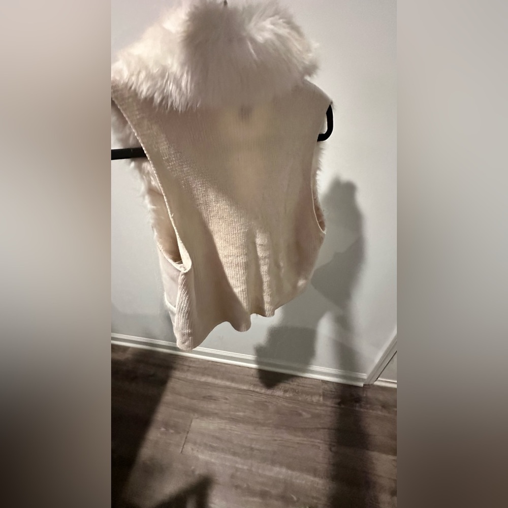 Beautiful winter white fur suede fest